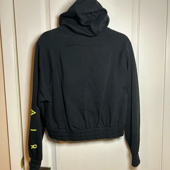 Nike Air Hooded Jacket Black Cropped XS Full Zip - Picture 2 of 8